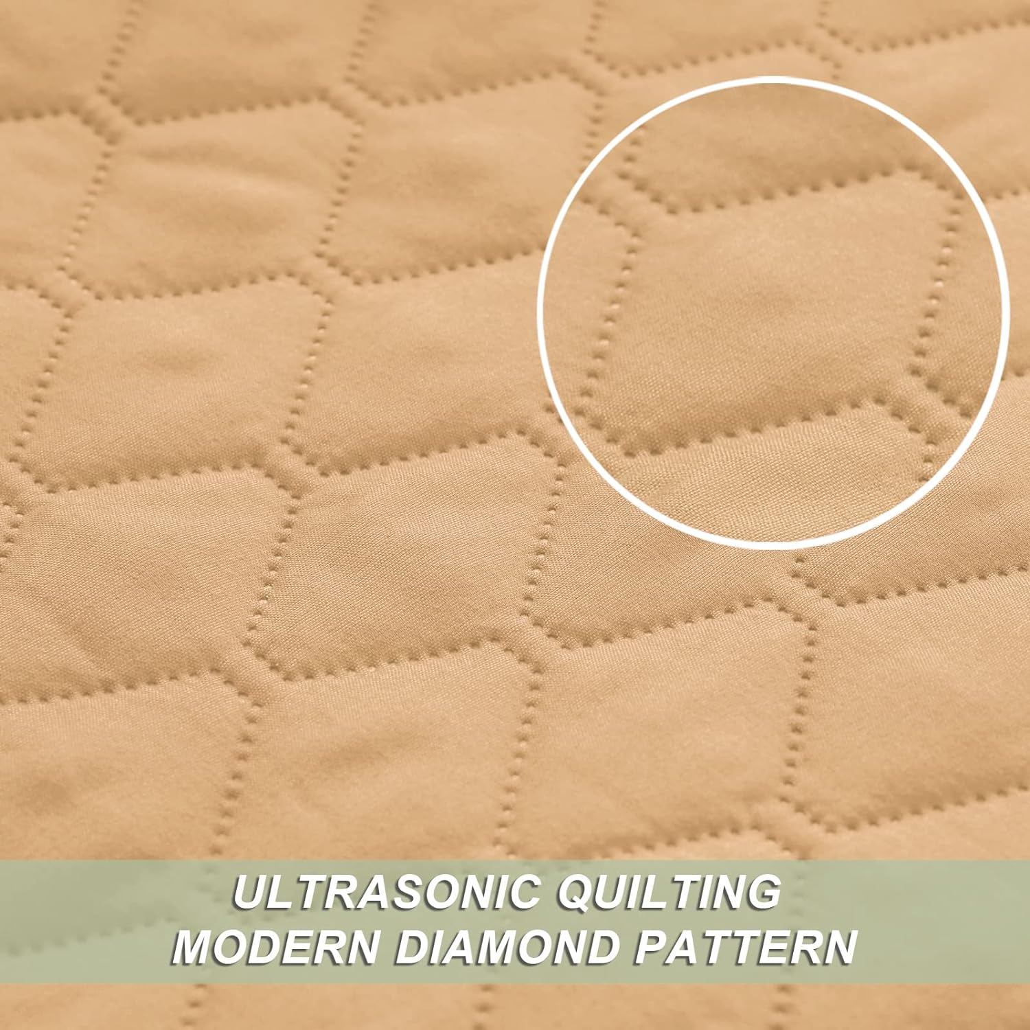 Reversible Ultrasonic All Season Quilt Set - 3 Pcs Lightweight Coverlet Set